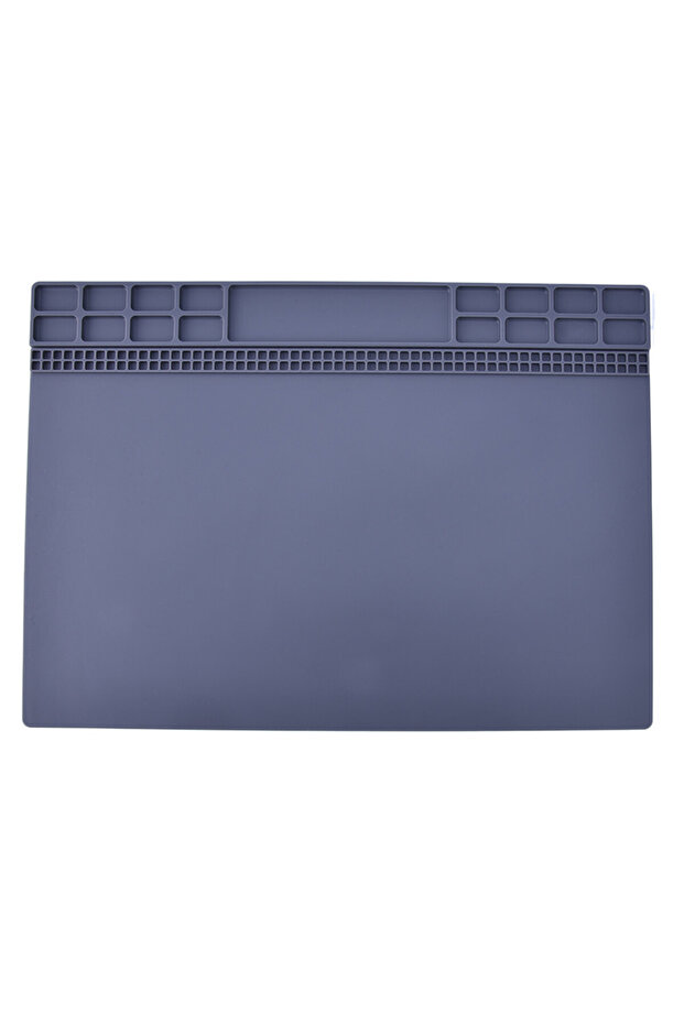 Grey Heat Insulation Silicone Pad Desk Mat Maintenance Platform For BGA Soldering Repair Station Rep