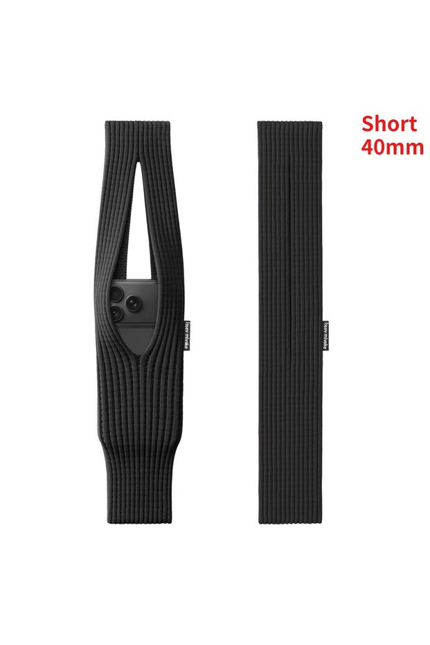 Black (40cm) New 2026 Phone Pocket Woven Bag Short 40cm Long 80cm Fashion Accessories High Knitted M