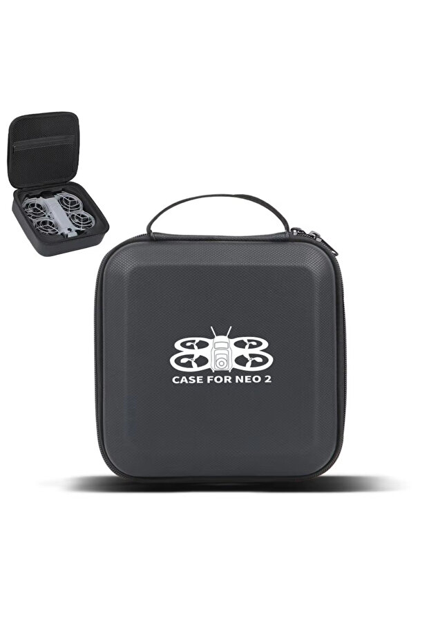 PU Black For DJI Neo 2 Drone Portable Storage Bag Hard Shell Carrying Case Box Waterproof Anti-scrat