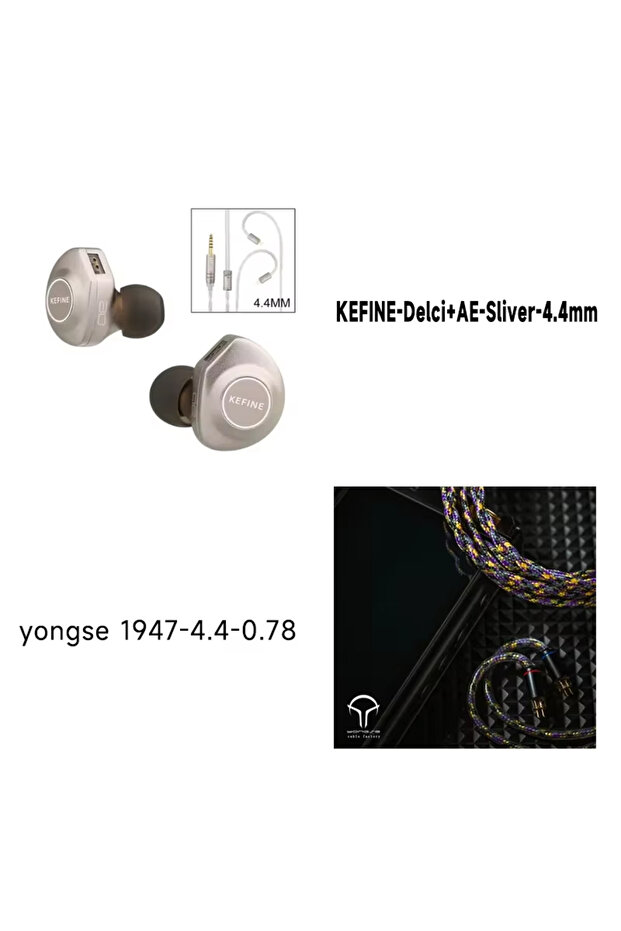 4.4mm-1947-4.4 Kefine X ANGELEARS Delci AE 10mm DLC+PU Diaphragm Dynamic Driver IEMs Hi-Fi I n-ear E