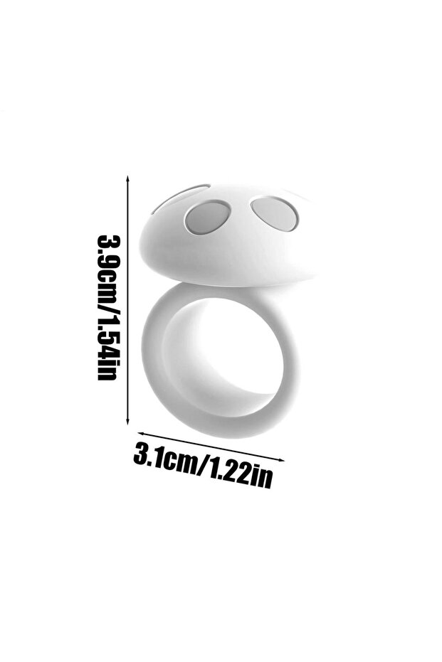 White Handle Door Stopper Silicone Mute Handle Buffer Pad Non-Punch O-shaped Anti-Collision Protecte