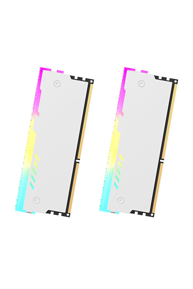 RM-01 Wh 2pcs Teucer 5V 3Pin ARGB RAM Heatsink Aura Sync DDR4 DDR3 Memory Heat Sink with Thermal Sil