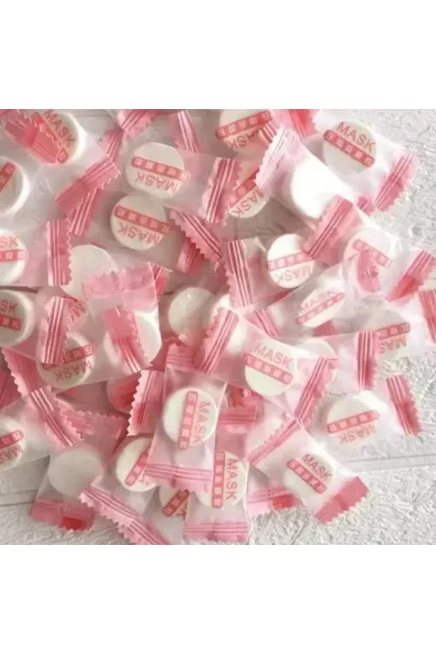 Cotton MASK 100 PCS 100pcs Disposable Compressed Facial Mask Portable Travel Non-woven Face Mask Ski