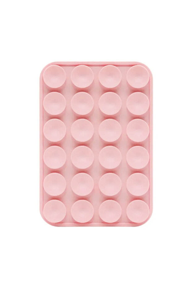 Pink New Magnetic Phone Holder For Magsafe Suction Cup Silicone Magnet Wall Mount Stand For iPhone 1