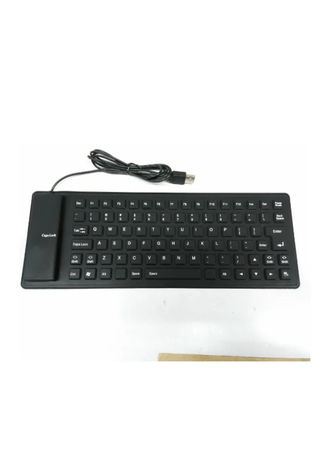 85 Keys New Foldable Silicone Keyboard 85/109 Keys USB Wired Silent Waterproof Dustproof Soft Touch
