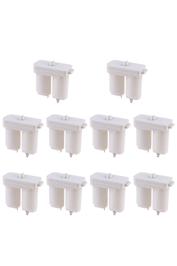 10PCS 1/10pcs Double-Compartments Gas Boiler Water Heater Battery Box Plastic Battery Box For Gas Wa