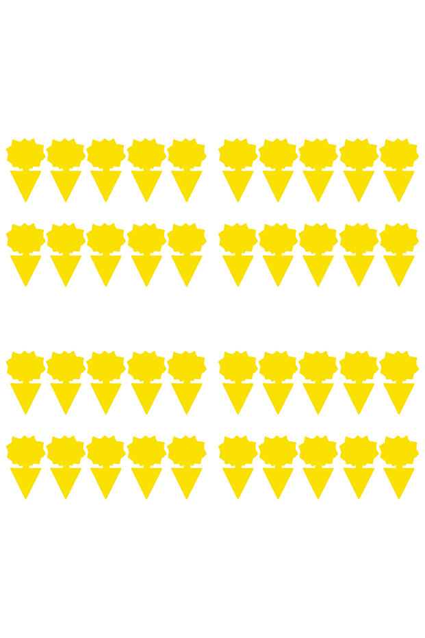 40pcs 10-120pcs Strong Sticky Fly Traps Dual-Sided Waterproof Yellow Anti Mosquito Sticky Board Outd