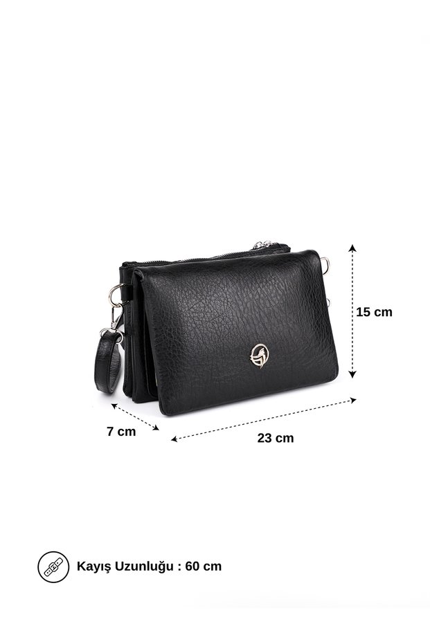 Josep Multi-Compartment Women's Bag with Ankle and Crossbody Straps