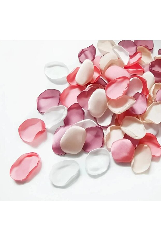 pink 100pcs Silk Artificial Flower Rose Petals For Wedding Girl Aisle Scatter Dinner Table Confetti