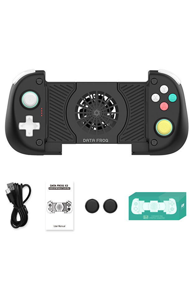 Black DATA FROG X3 Wireless Controller for Android Game Controller for for PUBG Mobile - 1