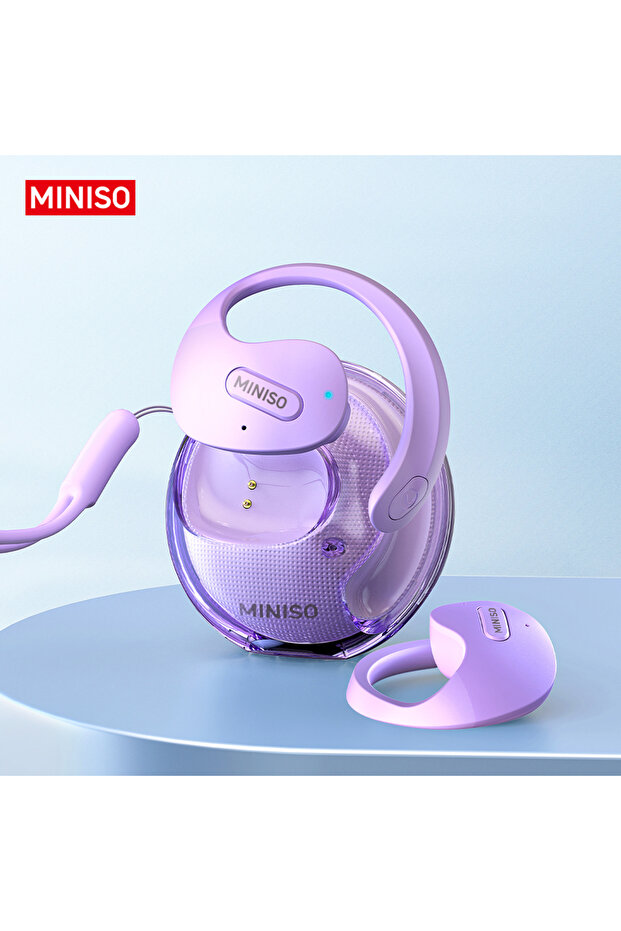 MINISO Purple Translator MINISO X15Pro 5.4 Bluetooth Headset Translation Earphones Wireless Headphon
