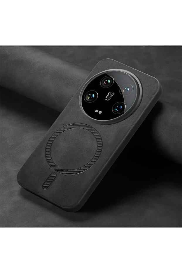 xiaomi 15 ultra black Luxury Case for 15 Ultra 14 Pro 5G Magsafe Cover Leather Back Panel Armor for