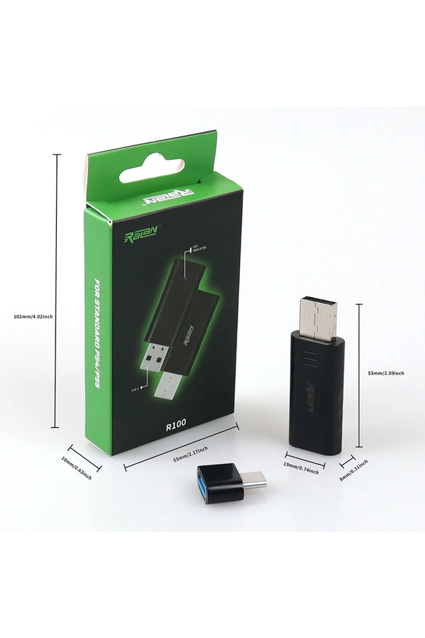 محول لاسلكي USB مزود بمستقبل بلوتوث متوافق مع تقنية 5.3، وحدة تحكم لاسلكية USB لأجهزة نينتندو... - 5