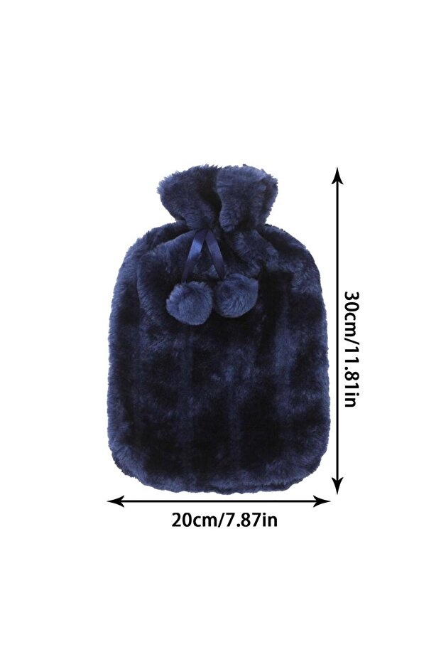 Blue Hot water bag cloth cover soft simulation cute hot water bag cover for hot water bag temperatur