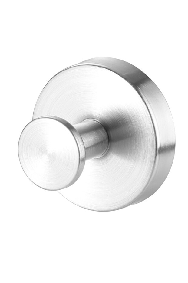 1pcs - Silver Strong Suction Cup Hooks, Suitable for Shower, Bathroom, and Kitchen - No-Drill Wall-M