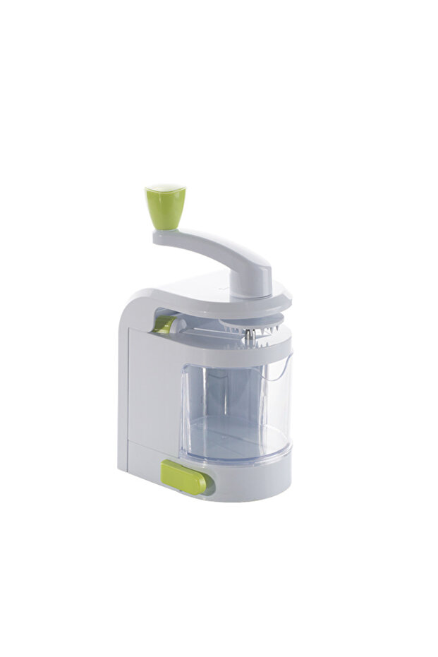 green LMETJMA 4 in 1 Spiralizer Vegetable Slicer Rotating Blades Veggie Spiralizer Cutter Zucchini S