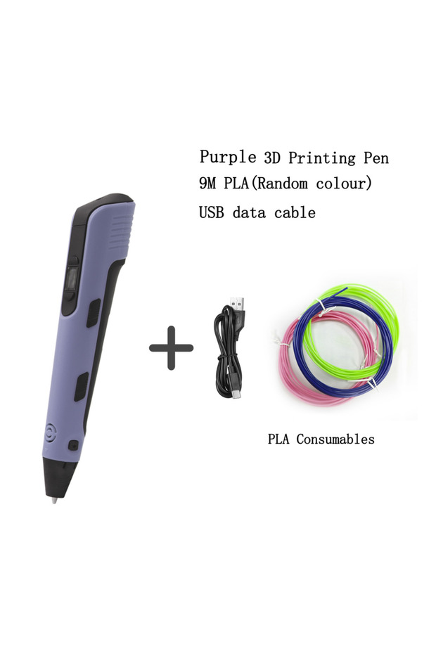 PLA Filagment 9 Meters purple 9M PLA Upgraded 3D Printing Pen 9 Meter Pla Filaments Children S Birth