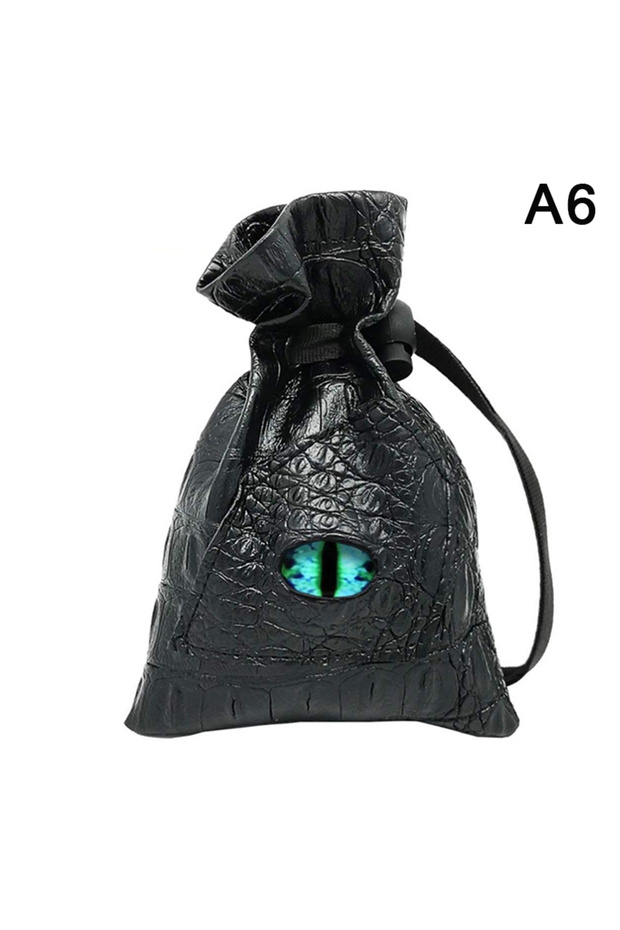 A6 Quality PU Leather Drawstring Bag Storage for Dice Tarots Oracle Cards Jewelry Gift Coins - Organ