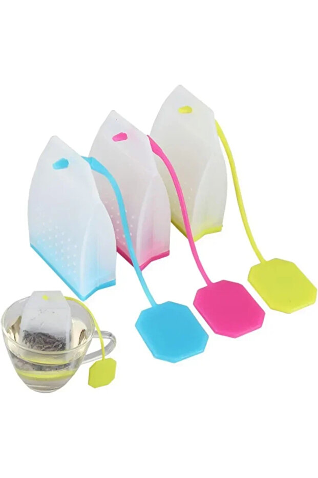 3pcs A Food-grade Silicone Tea Bags Tea Infuser Colorful Style Strainer Herbal Loose Tea Strainer Te