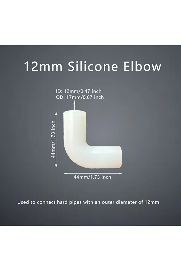 Other 12mm Elbow 5pcs Silicone Elbow Flexible Repair Hard Tube Soft Connector Right Angle Coupling