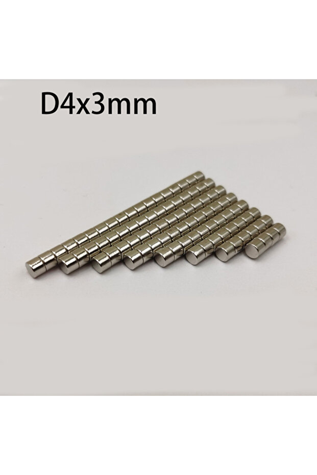 50pcs 4x3mm 50pcs 4x3mm Small Magnets – Strong Round Disc for Whiteboards, tures & Magnetic Boards