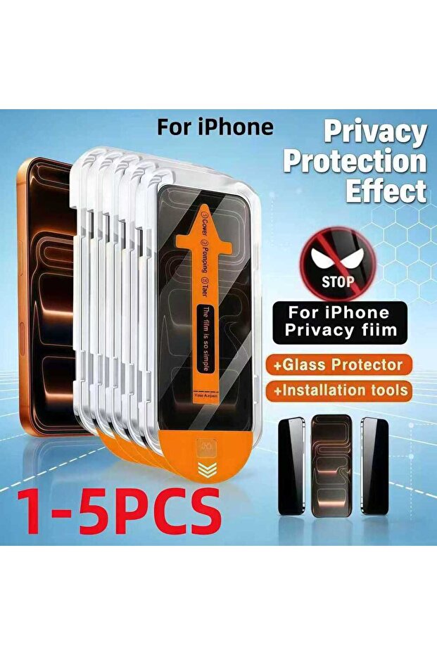 1PC For iPhone 17ProMax FCFK 1-5Pcs Easy Installation Anti-spy Glass for iPhone17Air 11 12 13 14 15