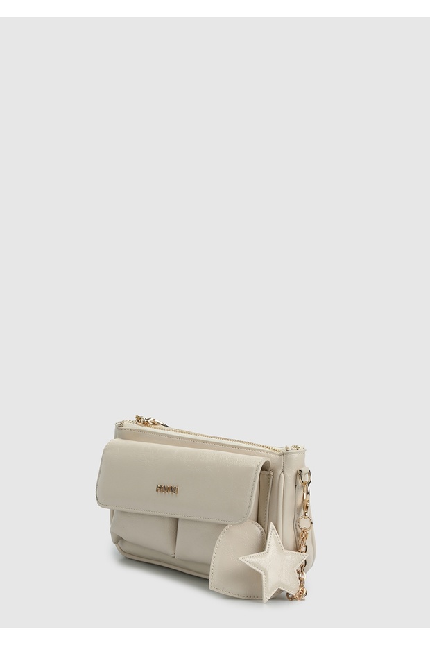 Bej Kadın Çapraz Çanta - 3