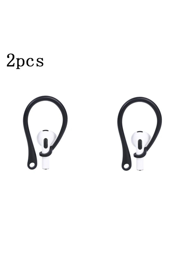 1 pair Black 1/3/5/6Pairs Silicone Ear Hooks for AirPods Pro Accessories Anti-fall Bluetooth Earph