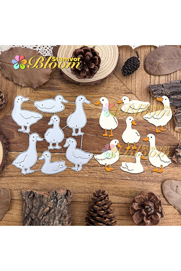 Original Lovely Farmer Animal Ducks Metal Cutting Dies Scrapbooking Decorative Embossing