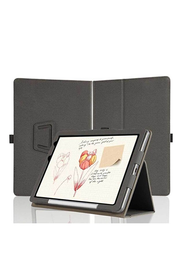 حافظة سوداء لجهاز Xppen Note Pad مقاس 10.9 بوصة مصنوعة من مادة جلد البولي يوريثان ومقاومة للصدمات ووظيفة حامل عالية الجودة