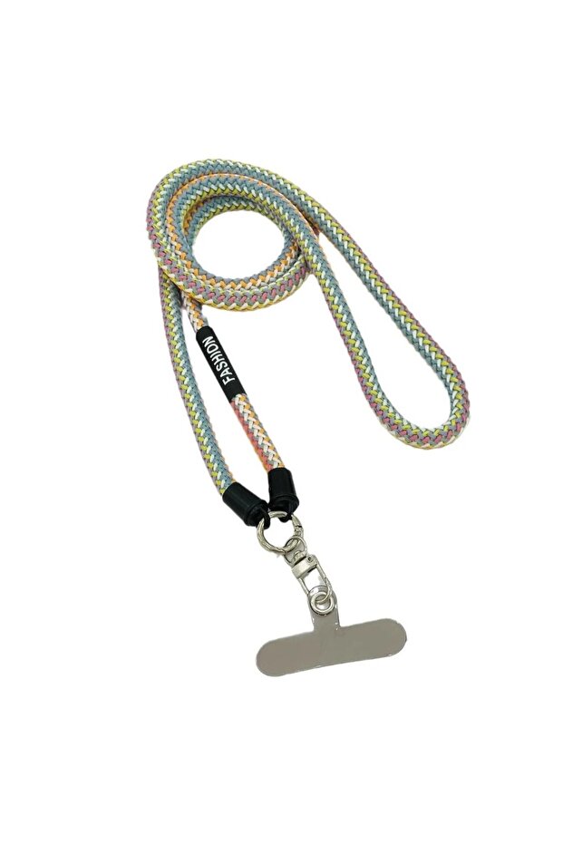 greener 1pcs Phone Case Universal Slant Lanyard Long Braided Lanyard Neck Detachable Braided Lanyard