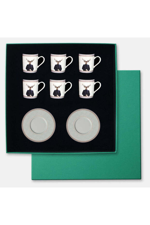 DEER Gentleman 6-Pack Turkish Coffee Cup