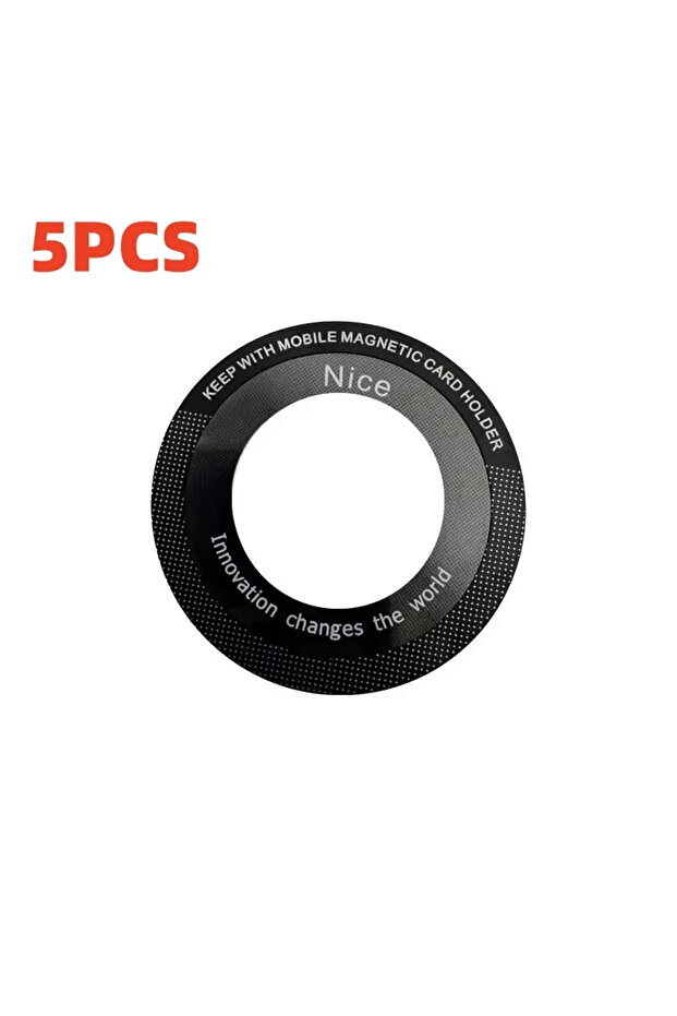 5PCS Universal Magnetic Metal Plate Ring for Magsafe Wireless Charger Iron Sheet Sticker Magnet Car