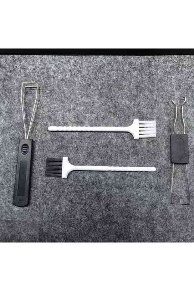 4pcs 1 set 1 Set Keycap Remover Tool Set, 2 PCS Stainless Steel Keycap Pullers with 2 PCS Keyboard B