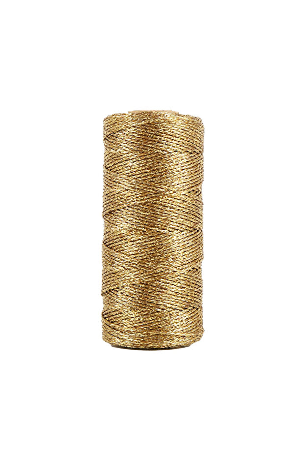 Gold 100M 1.5mm Gold Silver Metallic Cord Non-Elastic String Rope Christmas Gift Wrapping DIY Crafts