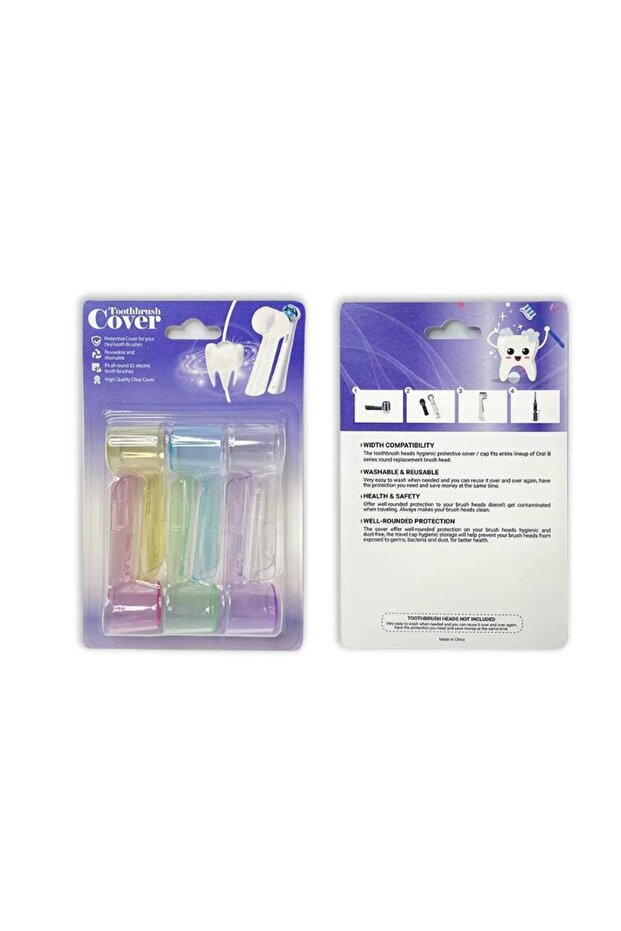 Multicolor ♥♥♥Electric Toothbrush Head Dust Cover 6Pcs/Set,Toothbrush Dustproof Protective Cap Trave