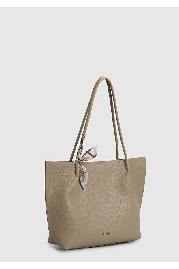 Geantă de umăr de damă bronz - 2