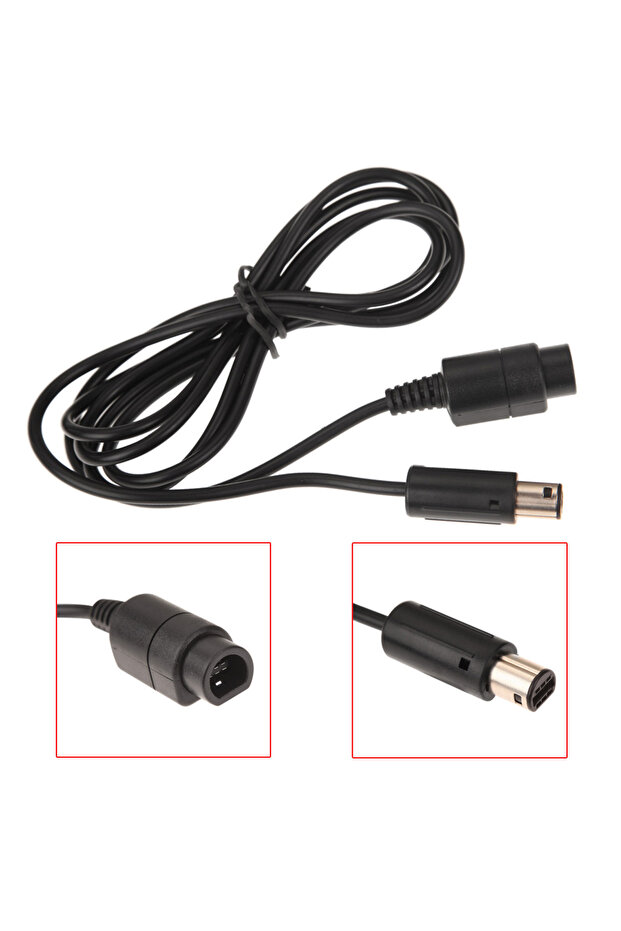كابل تمديد بطول 1.8 متر، محول بأربعة منافذ لأجهزة تحكم GameCube GC، محول USB لأجهزة Nintendo