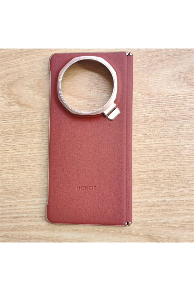 HONOR Magic V5 Red For Honor Magic V5 5G حافظة جلدية من البولي يوريثان مقاومة للصدمات غطاء خلفي لـ MagicV5 5