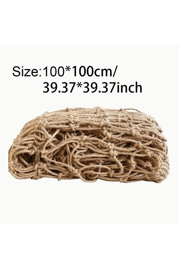 as pic Climbing Plants Bean Fruits Retro Plant Support Netting Natural Jute Rope Plant Climbing Gard