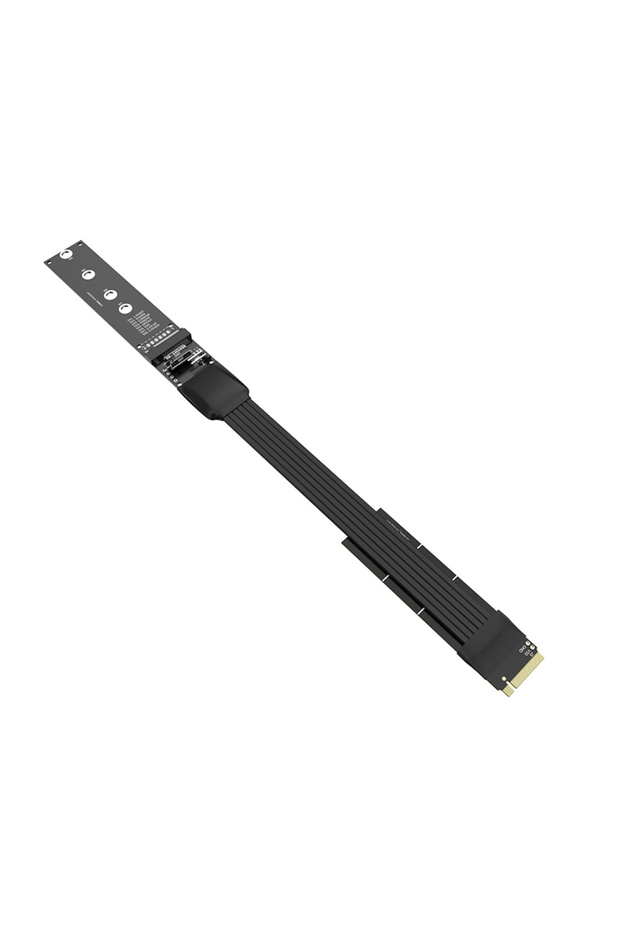 كابل تمديد M.2 NVMe SSD بطول 20 سم، بطاقة رفع محرك أقراص صلبة M.2 SSD PCI-Express 4.0 X4 M Ke