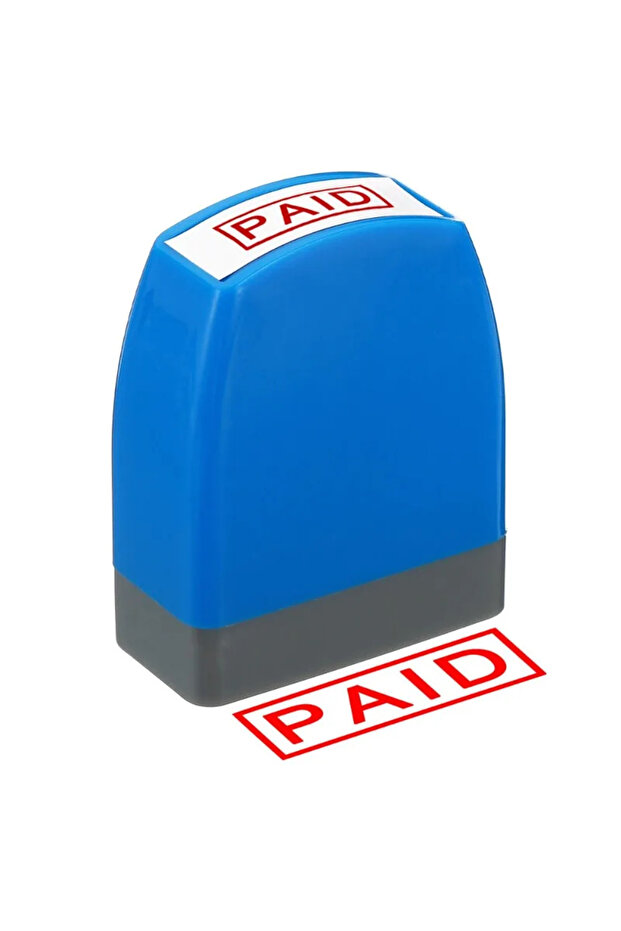1pc 1/2pcs Financial Self ink Stamp Paid Self Inking Office Message Business Stamp Style With Red In
