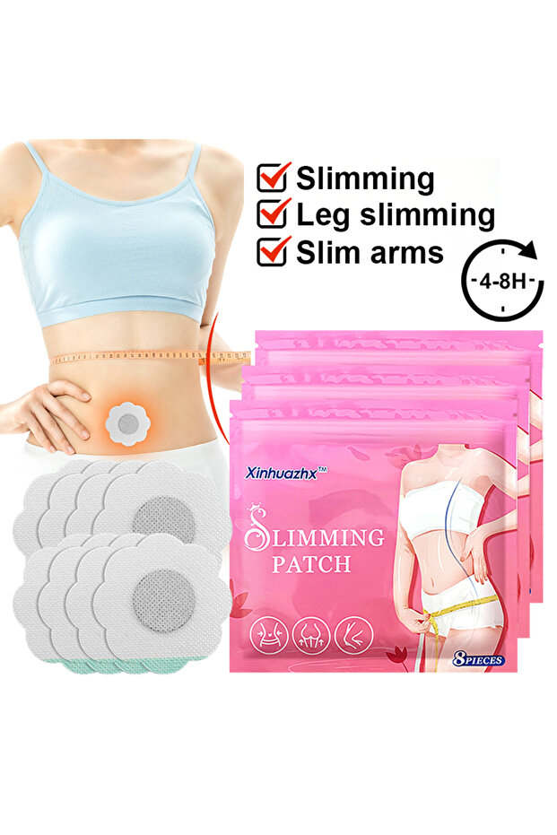 8 PCS 80/8 PCS Weight Loss Slim Patches Belly Button Sticker Fat Burning Waist Pad Improve Stomach A