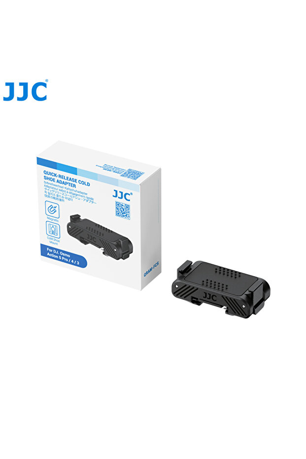قاعدة JJC مغناطيسية سريعة الفك باللون الأسود لكاميرا DJI Action 5 Pro 4 3 Osmo 360 مع حامل حذاء بارد