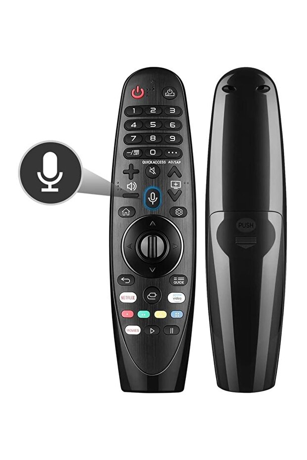 جهاز تحكم عن بعد بديل للصوت مع مؤشر، متوافق مع أجهزة التلفزيون الذكية، جهاز تحكم سحري صوتي - 7