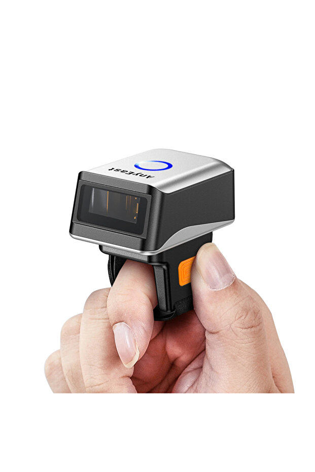 2D QR Scanner Scanner Bluetooth Ring Wireless Mini Finger Barcode Reader 2D Barcode Scanner Android - 1
