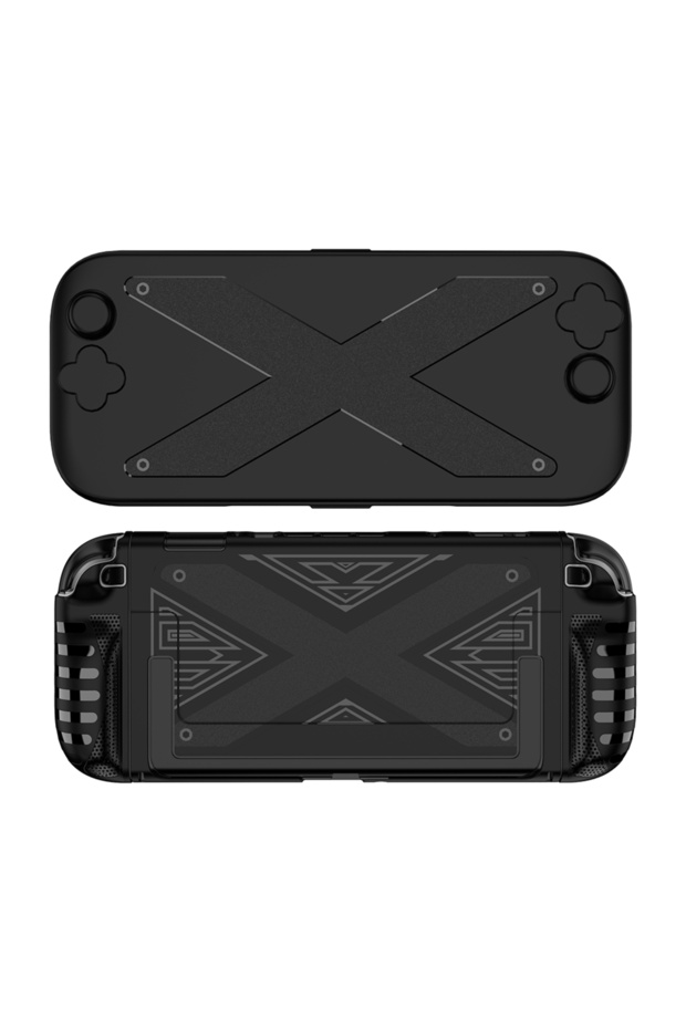 black TPU+PC Case for Switch 2 Protective Case Cover Protection Hand Shell Anti-Drop Ergonomic Handl