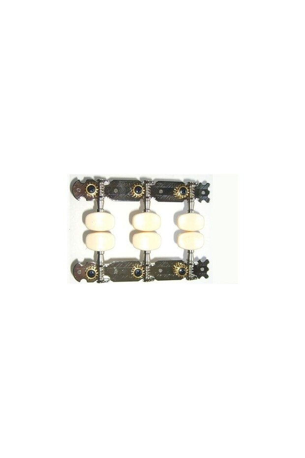مجموعة مسامير الجيتار الكلاسيكي Gm307n - 3+3 قطع بنمط مميز (ملحقات/قطع غيار) | تصميم أنيق على شكل لير للأعمال