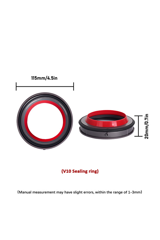 1PC V10 For Dyson V6 V7 V8 V10 V11 V12 V15 Tight Seal Sealing Ring Base Lid Dust Bin Top Dust Cup Va