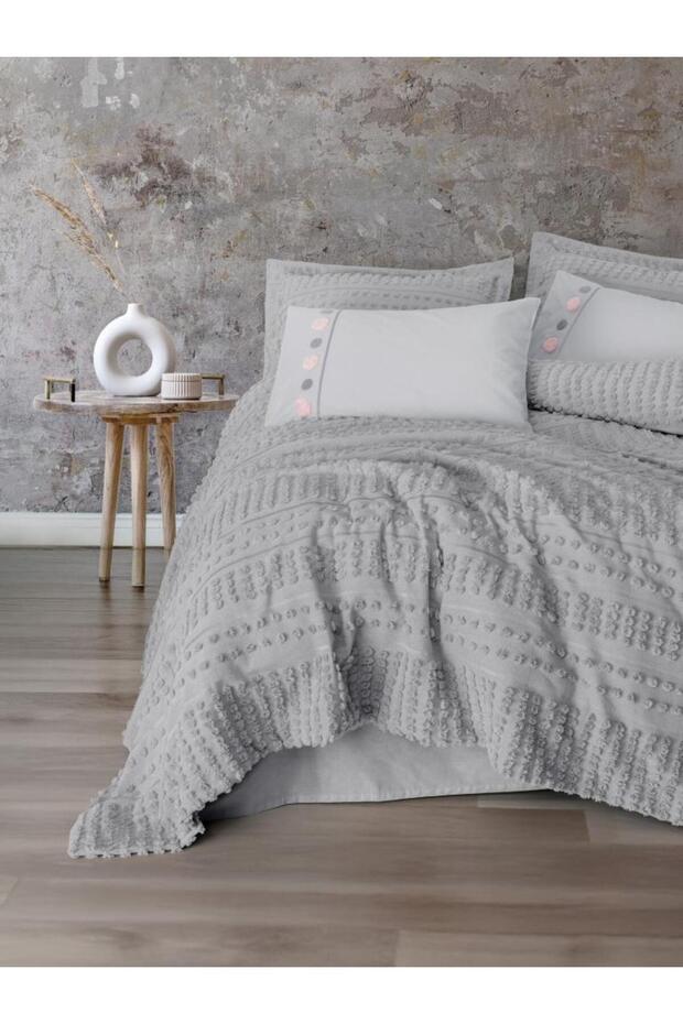 Ranforce Double Bedspread Nev Set Limi Siva Gray - 1